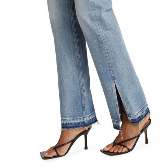 EB Unraveled Two Split Straight Leg Jean in Luca Size 23 - Picture 10 of 15